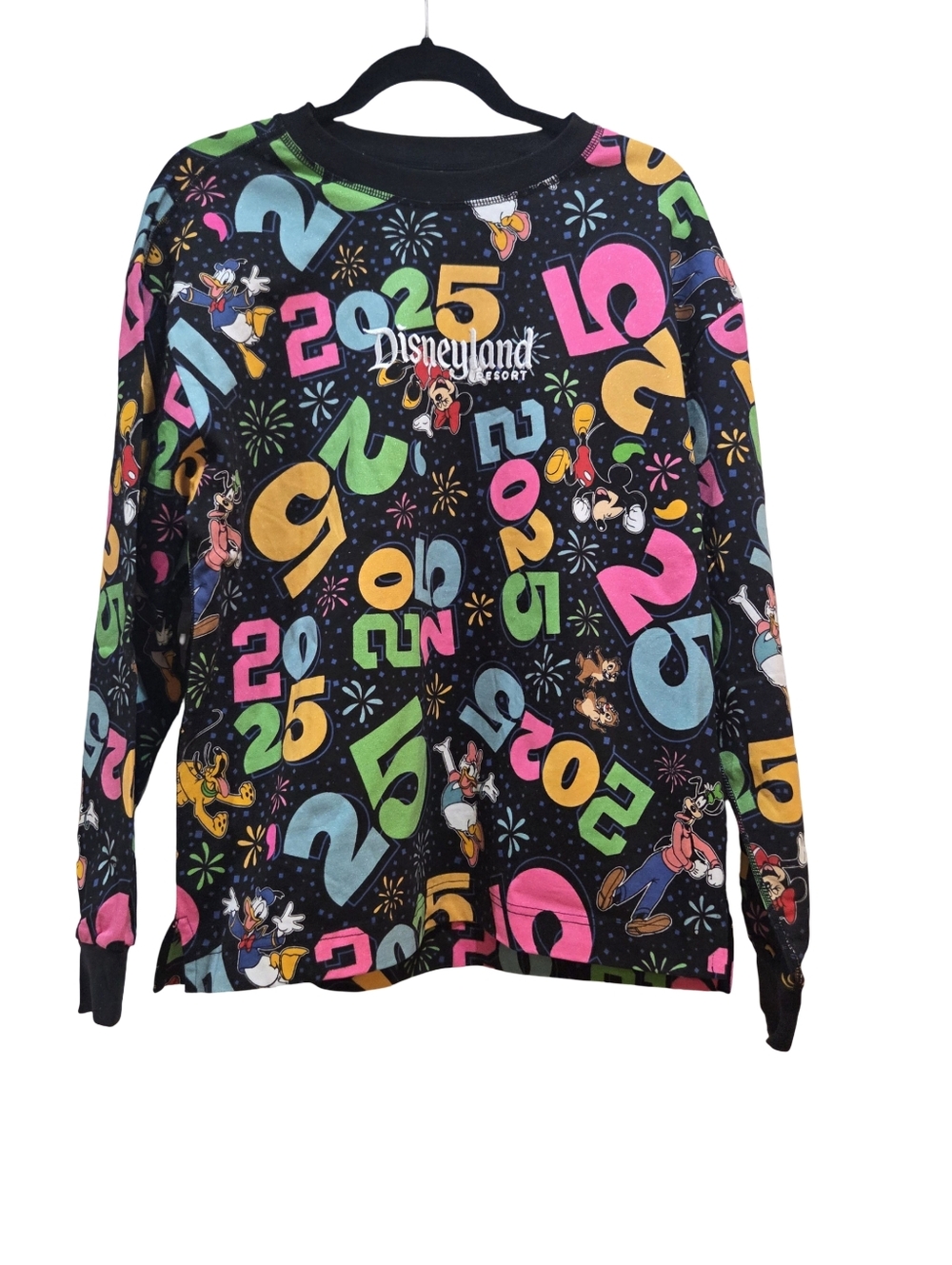 Disney Parks 2025 DISNEYLAND Heavyweight Long Sleeve Shirt Adult Size Small NEW